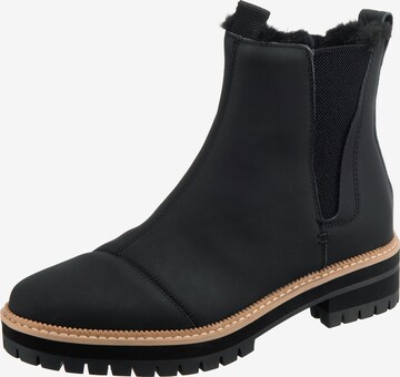 TOMS - Botas Chelsea 'Dakota' en negro: frente