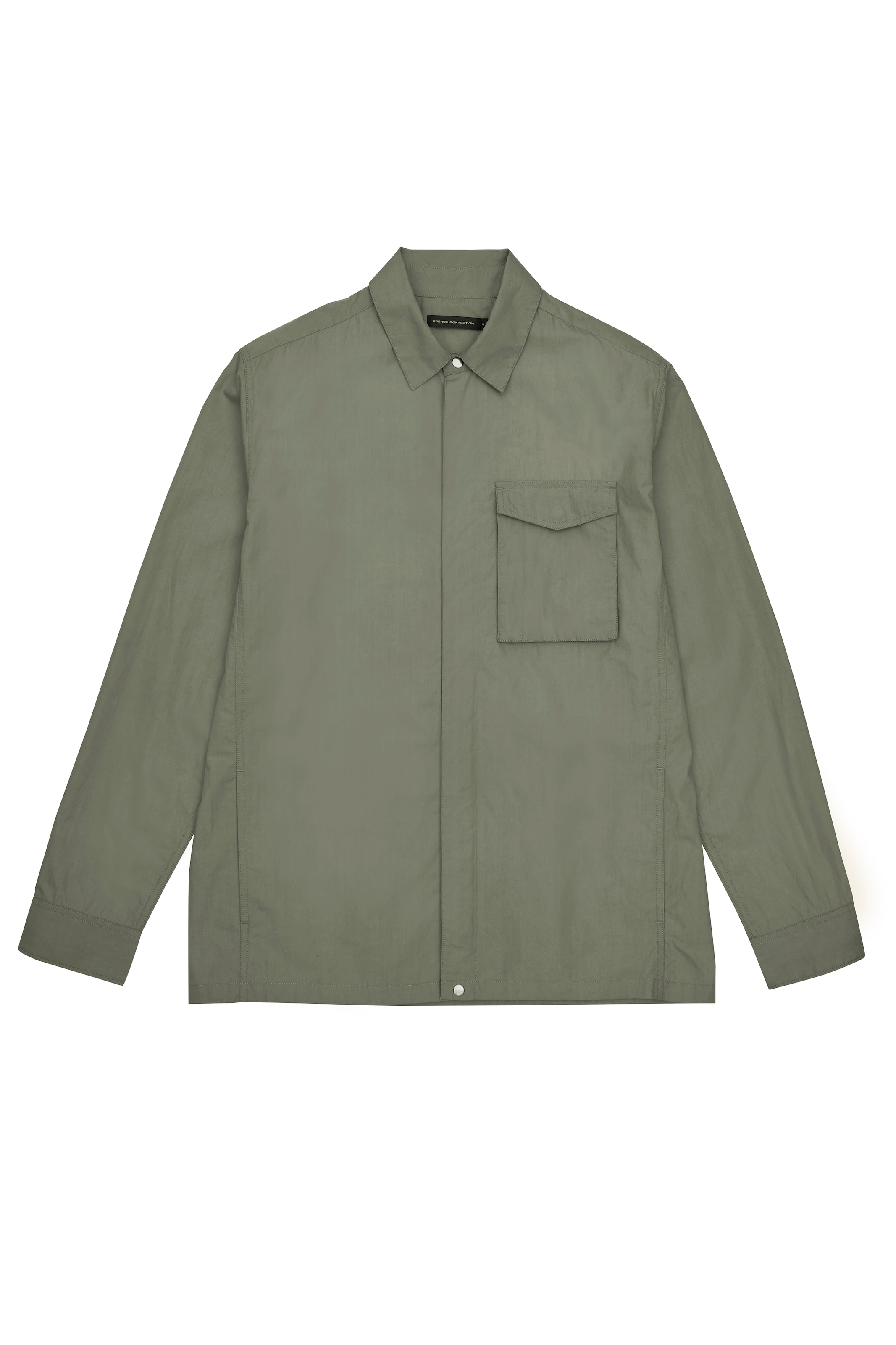 FRENCH CONNECTION Póló 'MILITARY' - zöld: elől