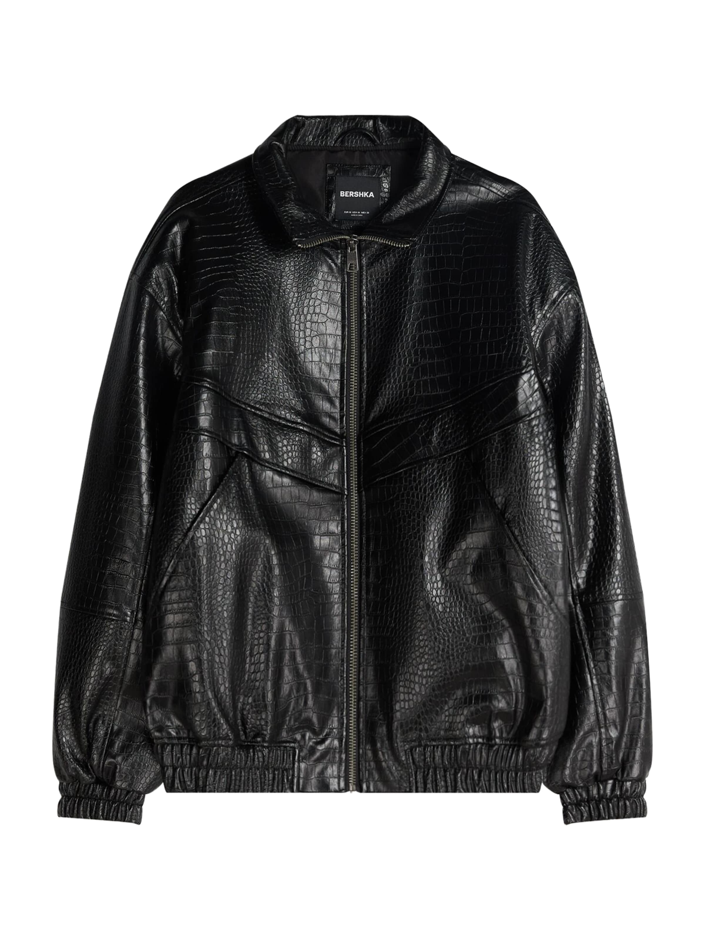 Bershka Övergångsjacka i svart: framsida