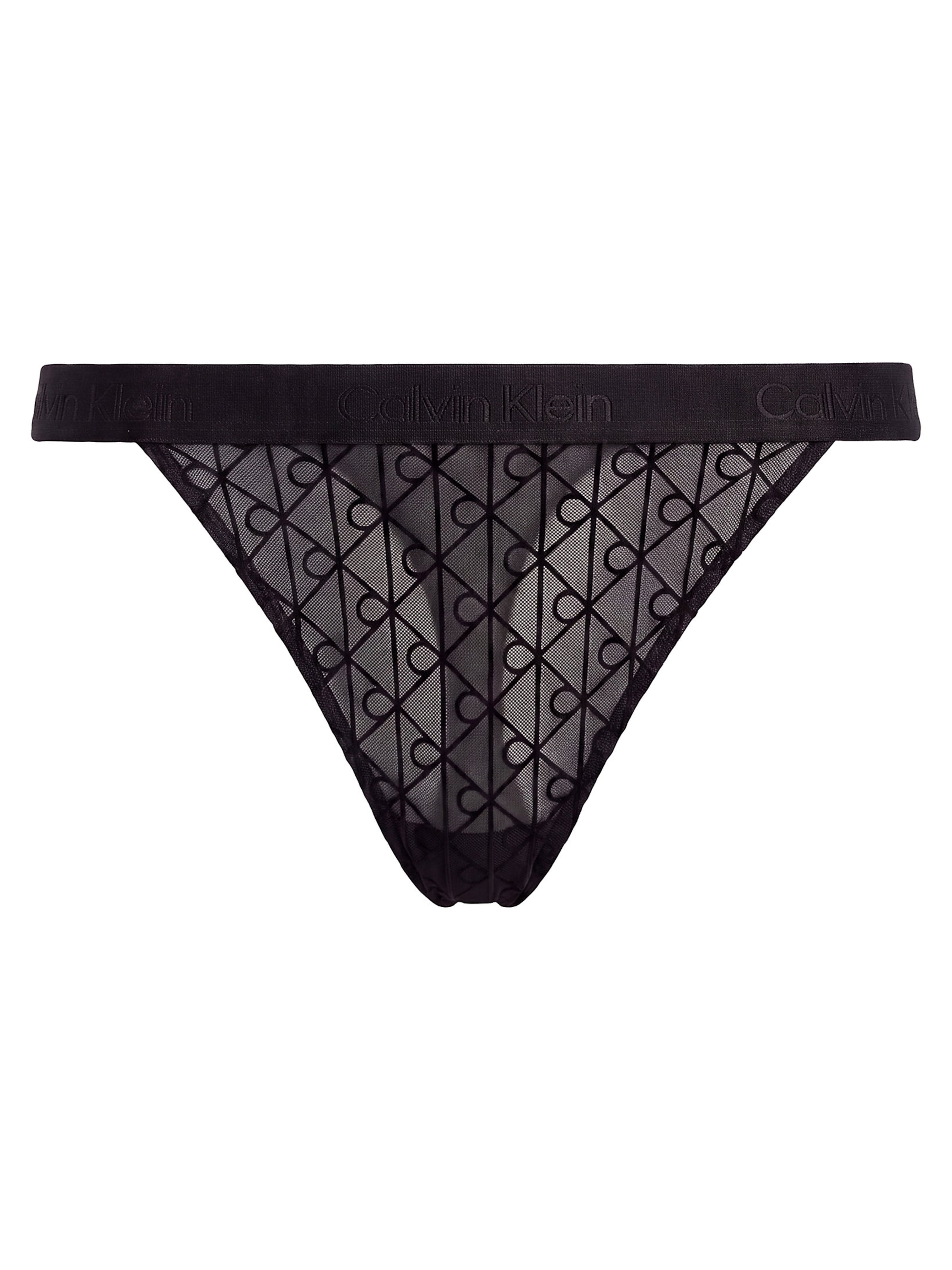 Calvin Klein String in Black: front