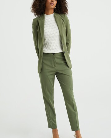 Coupe slim Pantalon WE Fashion en vert