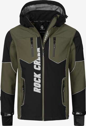 Rock Creek Outdoorjacke in Schwarz: predná strana