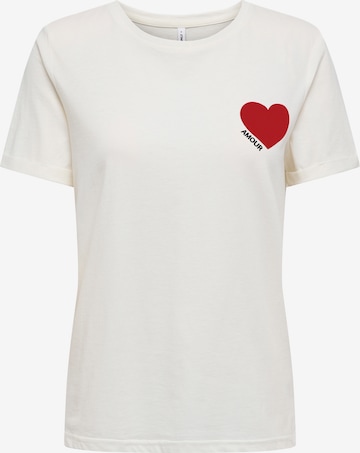 ONLY Shirt 'ONLVICA' in White: front