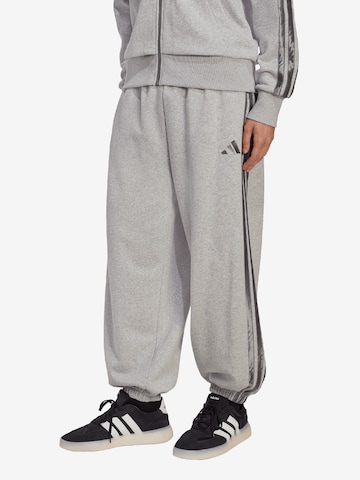 pilka ADIDAS SPORTSWEAR Siaurėjantis Sportinės kelnės 'ESS': priekis