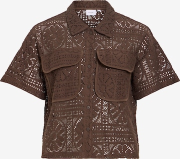 VILA Blouse 'VIMerinda' in Bruin: voorkant