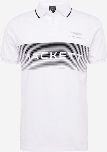 Hackett London T-shirt 'AMR' i svart / vit, Produktvy