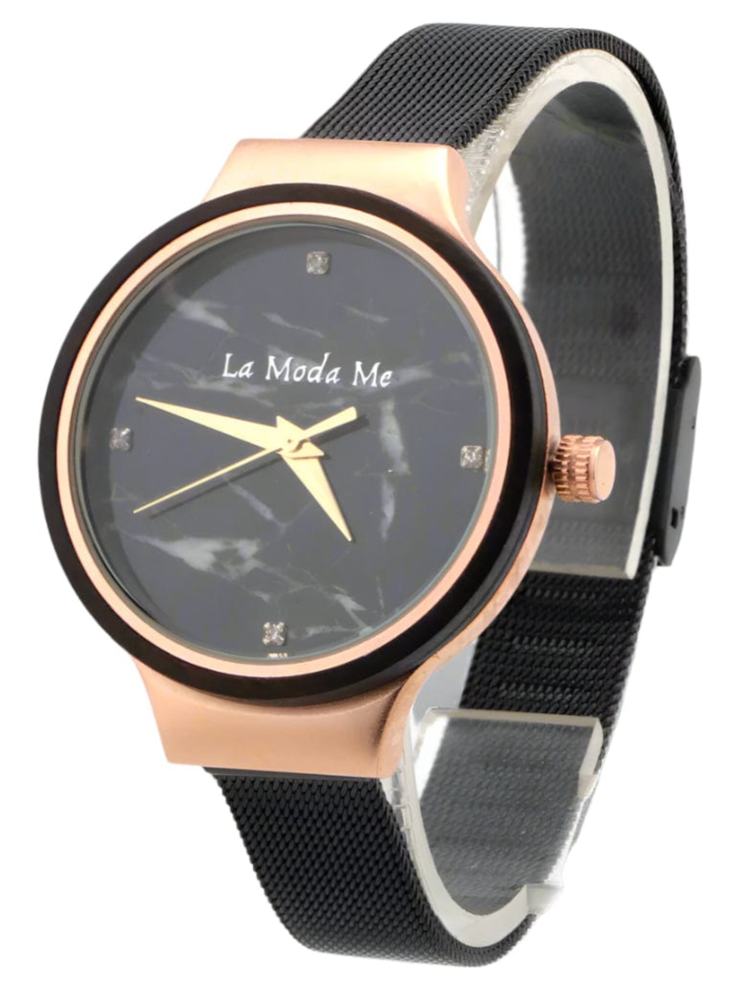 La Moda Me Analog Watch 'Stellar' in Black