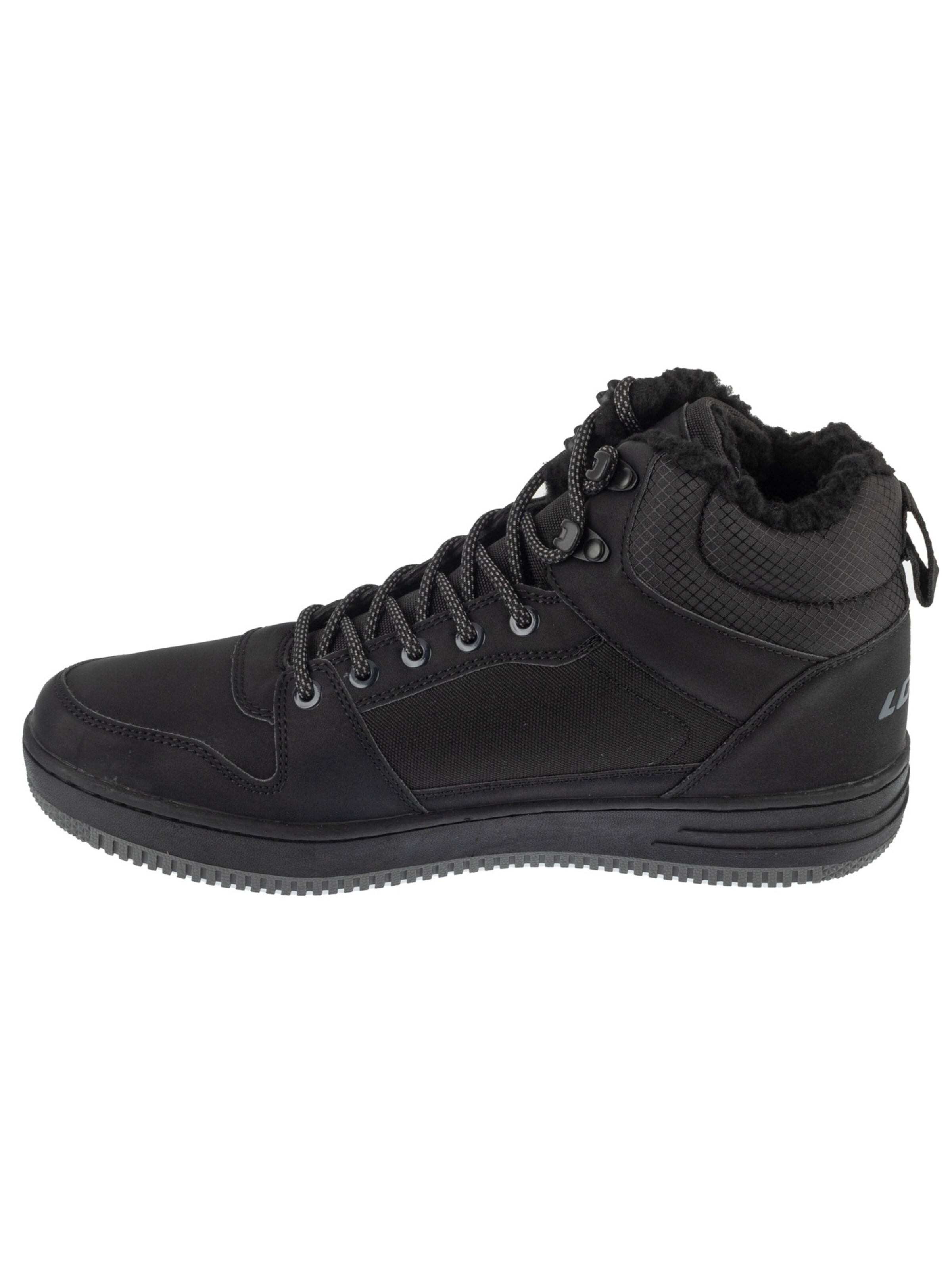 LOTTO Platform trainers 'Lotto Prehna Fur' in Black: front