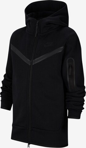 Nike Sportswear - Casaco em moletão em preto