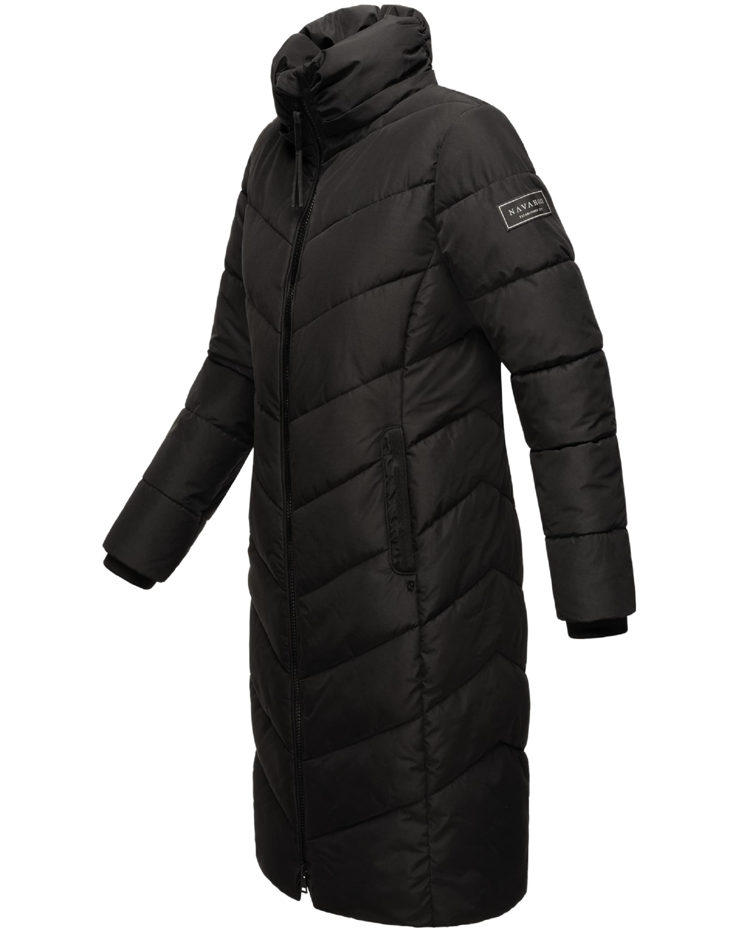 NAVAHOO Talvemantel 'Sahnekatzii XIV', värv must