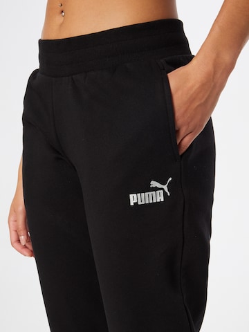 PUMA Tapered Sportsbukser i sort