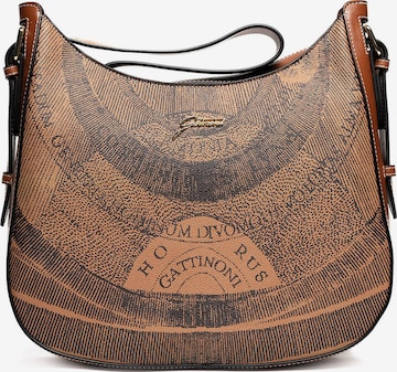 Gattinoni Schultertasche in Braun: Vorderseite