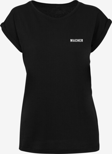 F4NT4STIC T-Shirt 'Macher' in schwarz / weiß, Produktansicht