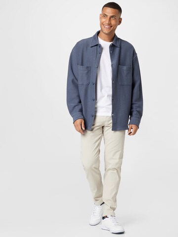 WEEKDAY Regular fit Button Up Shirt 'Stay' in Blue