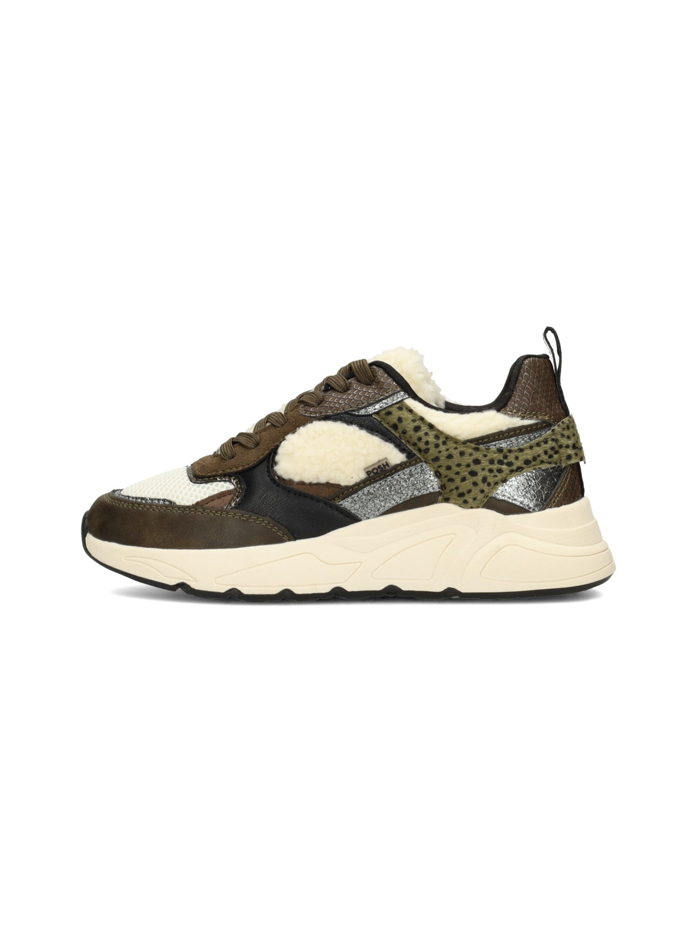 POSH by Poelman Sneakers laag 'CARO' in Groen: voorkant
