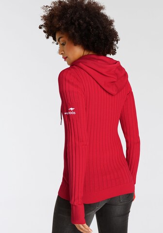 KangaROOS Sportstrickjacke in Rot