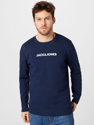 JACK & JONESSweater majica 'YOU' - plava boja: prednji dio