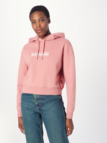 NAPAPIJRI Sweatshirt in Roze: voorkant