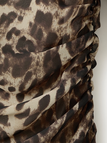 MANGO Kleid 'OLBIA' in Braun