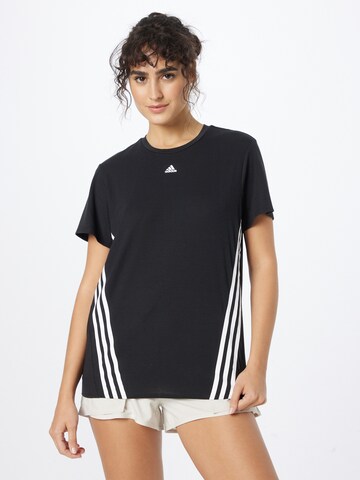 T-shirt fonctionnel 'Train Icons' ADIDAS SPORTSWEAR en noir : devant