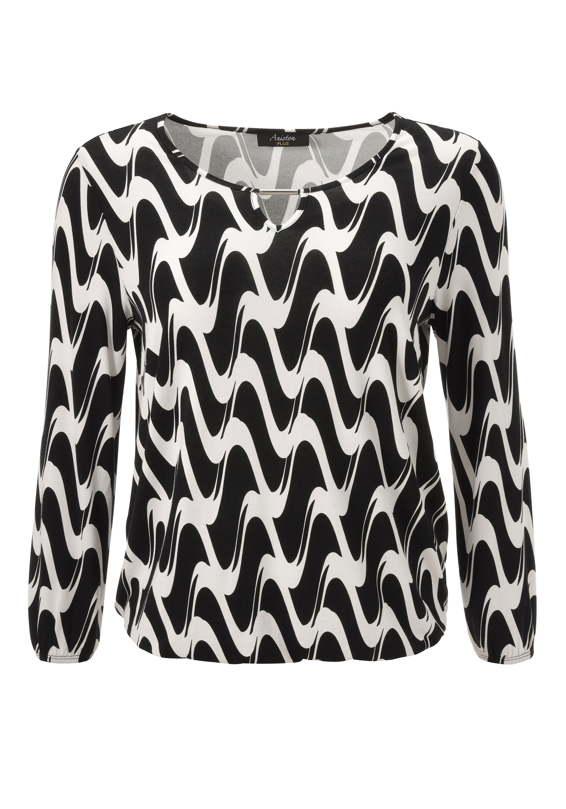 Aniston Shirt in Black: front