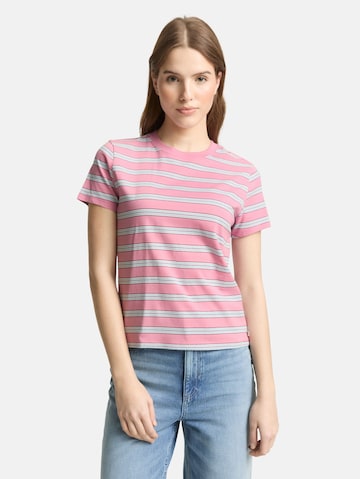 TOM TAILOR DENIM T-Shirt in Pink: Vorderseite