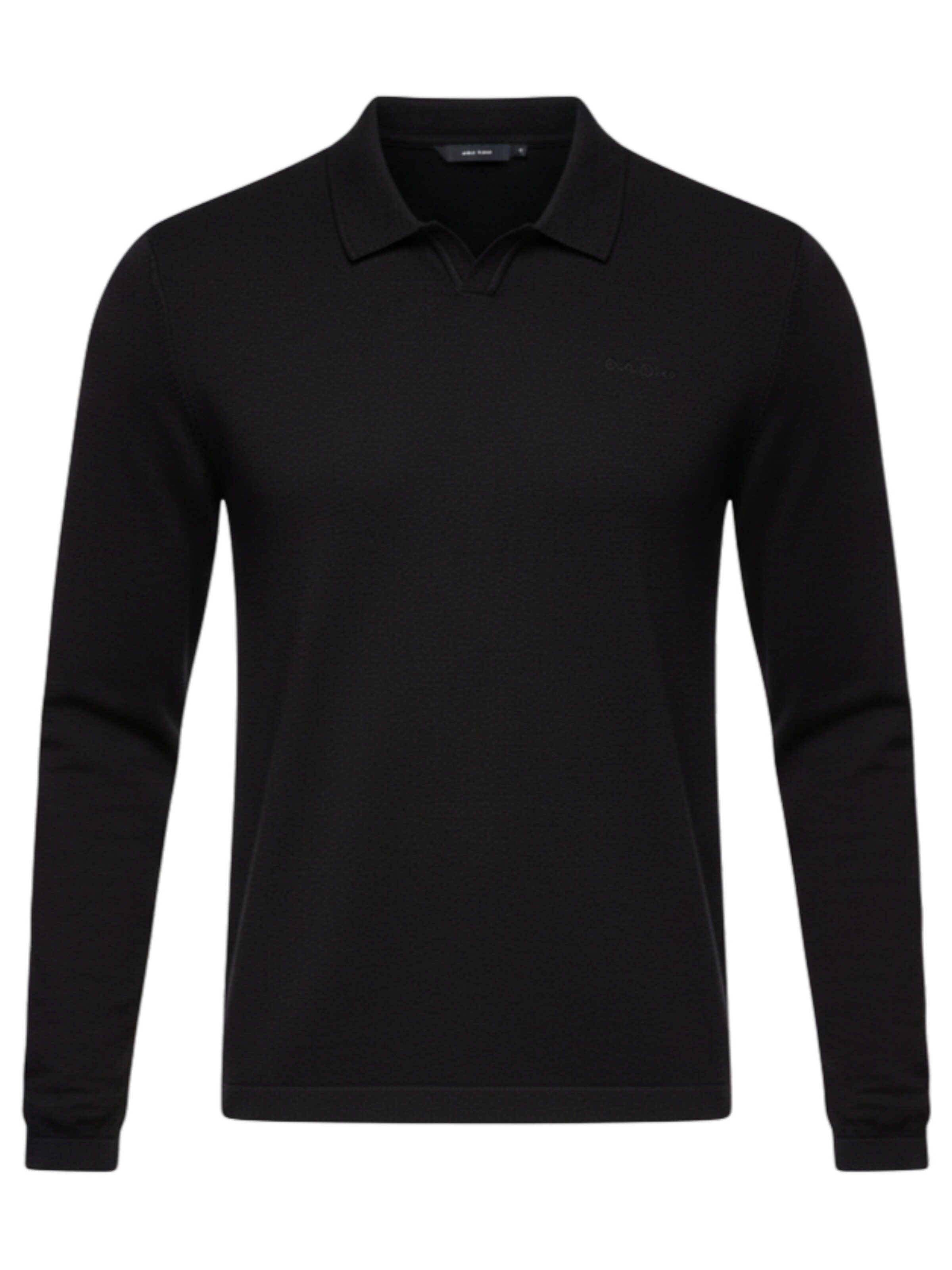 Ombre Shirt in Zwart: voorkant