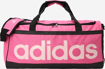 ADIDAS SPORTSWEAR Sportovní taška 'Essentials Linear Medium' – pink: přední strana