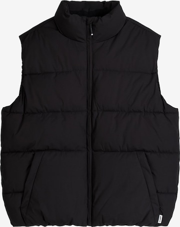 Gilet Bershka en noir : devant