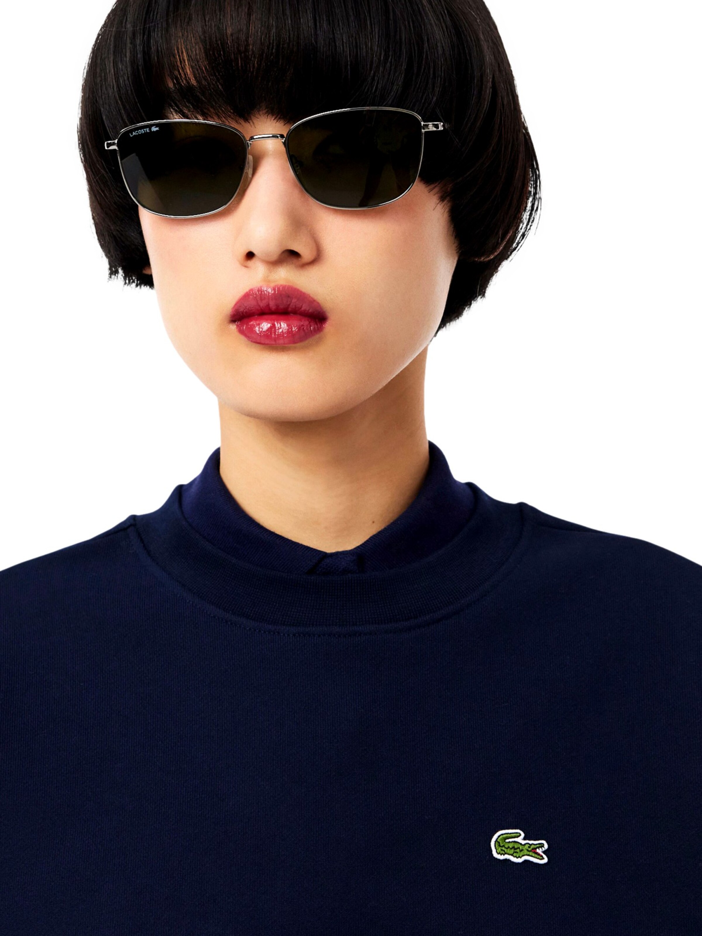 Felpa di LACOSTE in blu