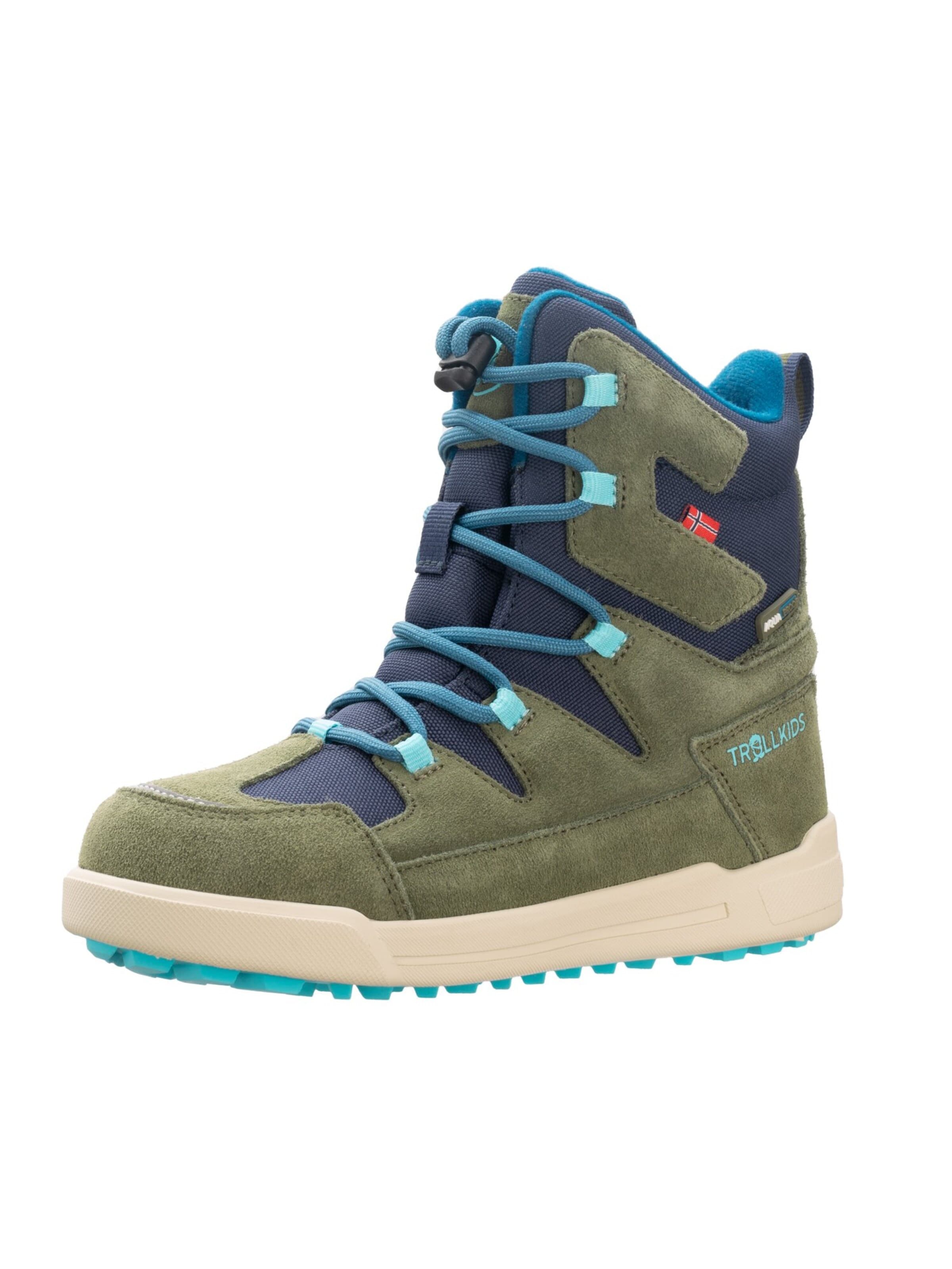 TROLLKIDS Сноубутсы 'Finnmark' в Зеленый: спереди