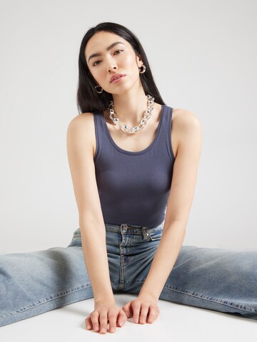 Top 'Sirene' di PIECES in blu: frontale