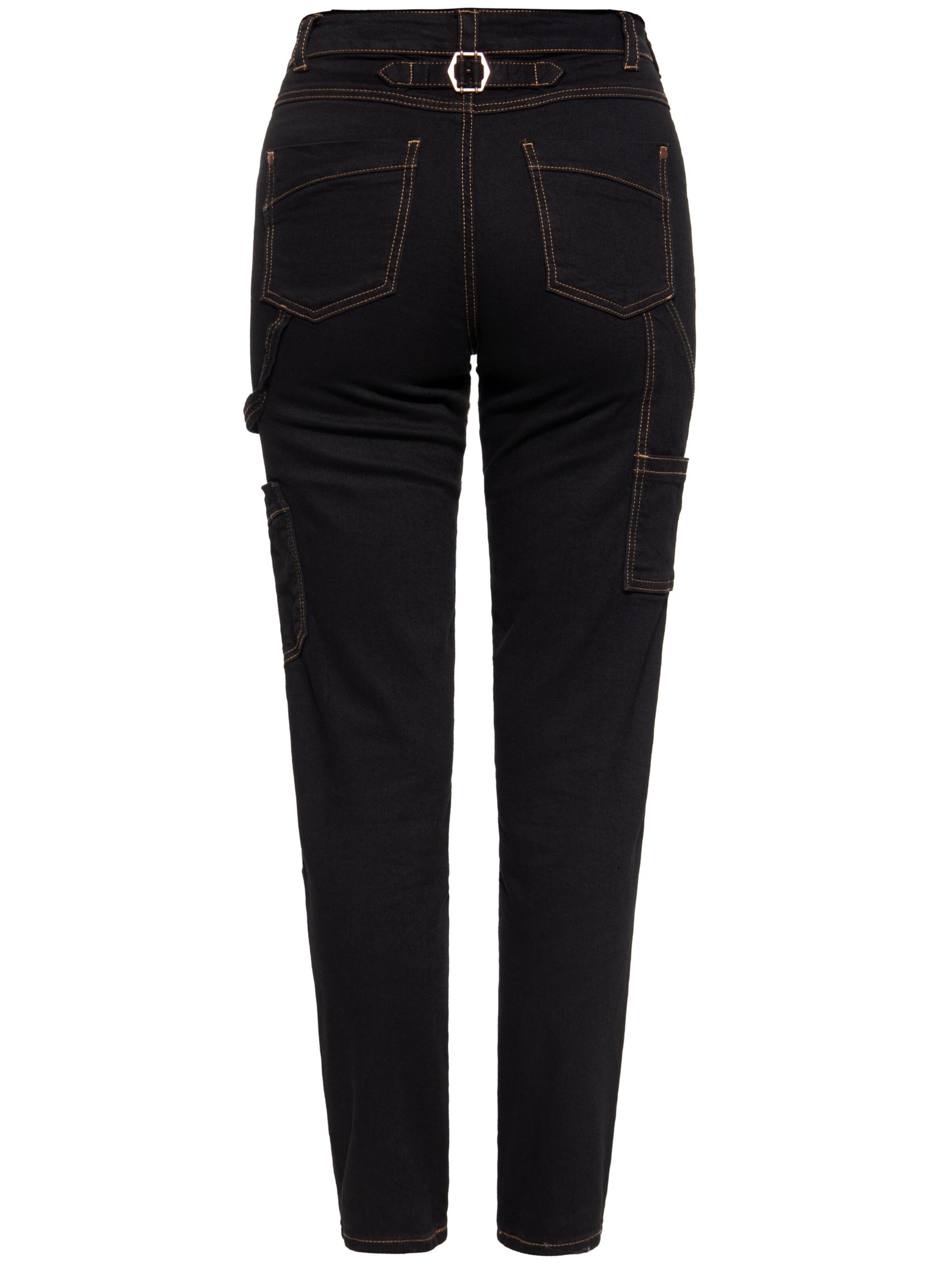 Queen Kerosin Regular Jeans‌‌‌‌‌‌‌‌‌‌ in Schwarz