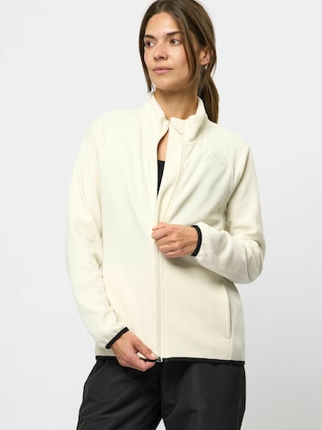 KAPPA Fleece jas 'Savaux' in Wit: voorkant