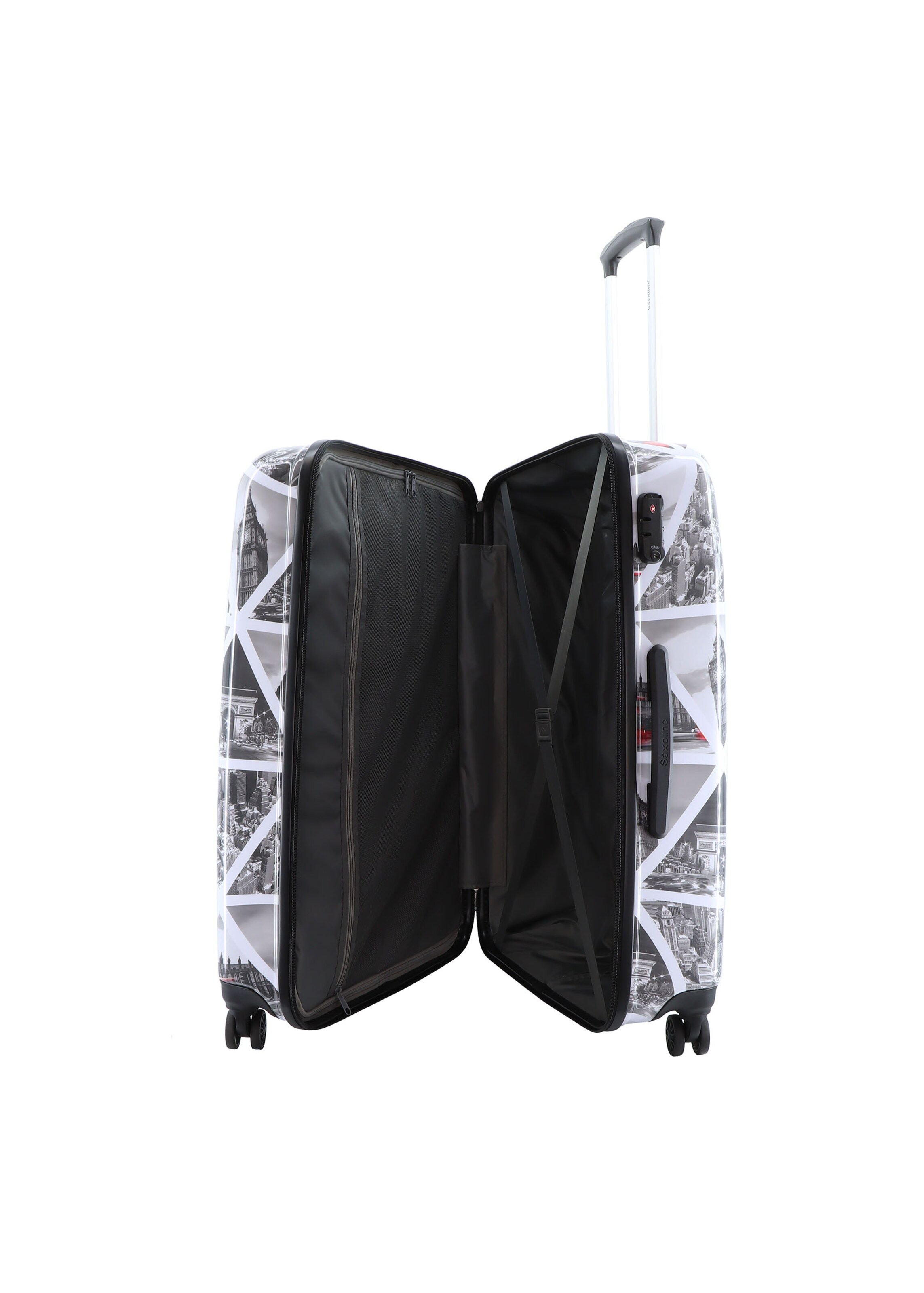 Saxoline Koffer 'Cities' in Grau