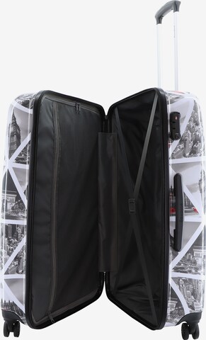 Saxoline Suitcase 'Cities' in Grey