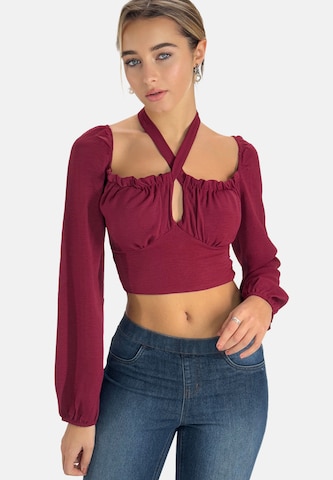 Elara Bluse i rød: forside