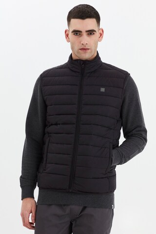 !Solid Vest 'SÖRENSON' in Black: front