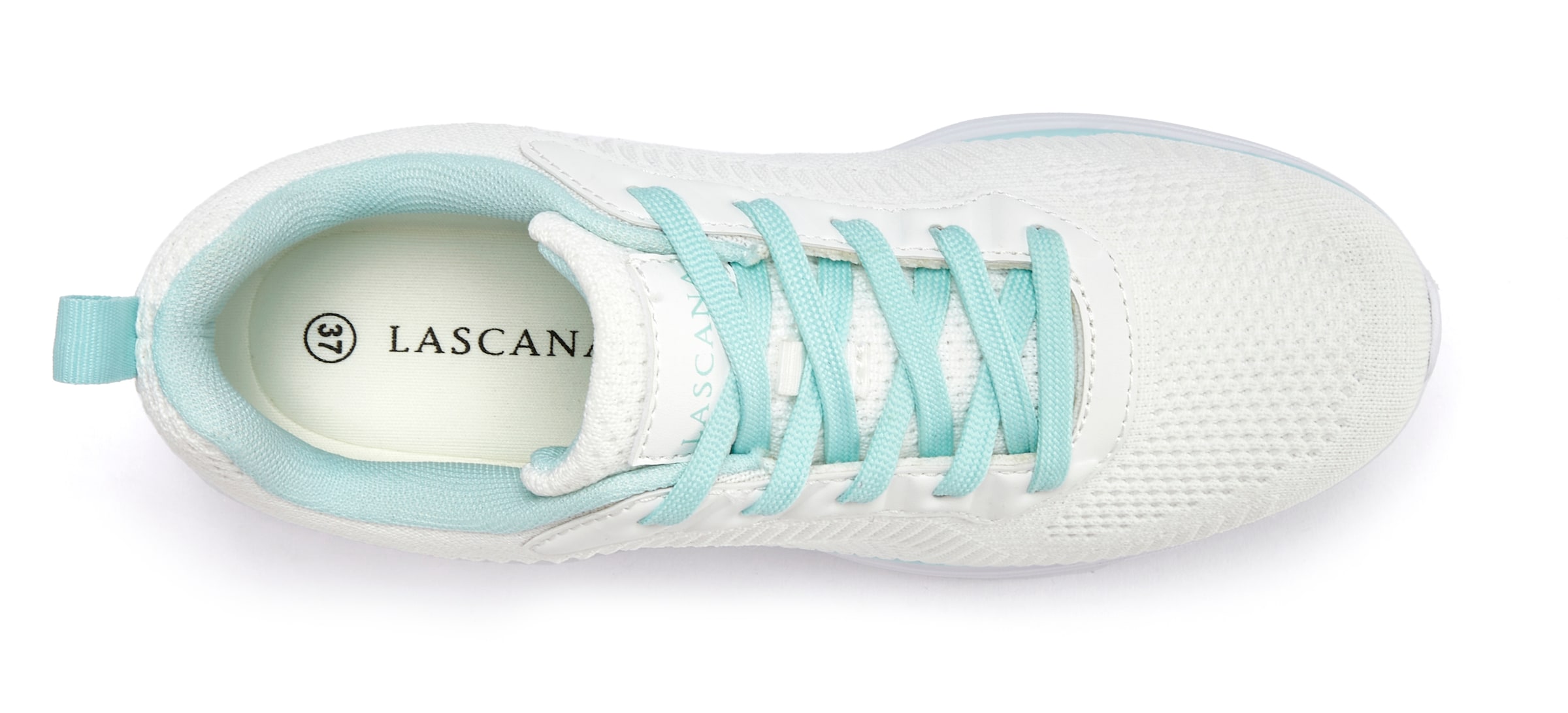 LASCANA Sneakers in Beige: front