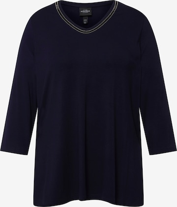 T-shirt Ulla Popken en bleu : devant