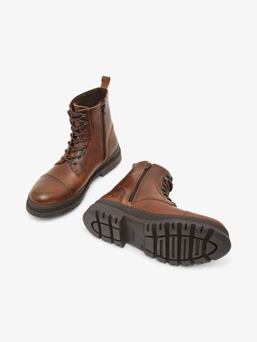 Bianco Lace-Up Boots 'GRANT' in Brown