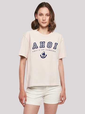 F4NT4STIC T-Shirt 'Ahoi Knut & Jan Hamburg' in Pink | ABOUT YOU