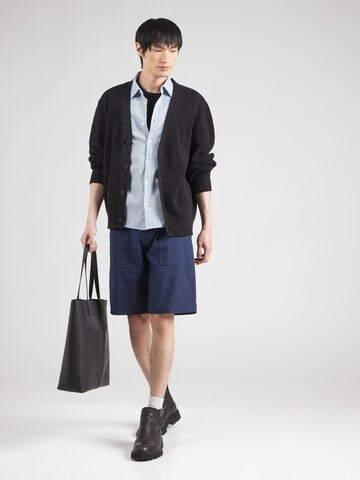 s.Oliver Regular fit Button Up Shirt in Blue