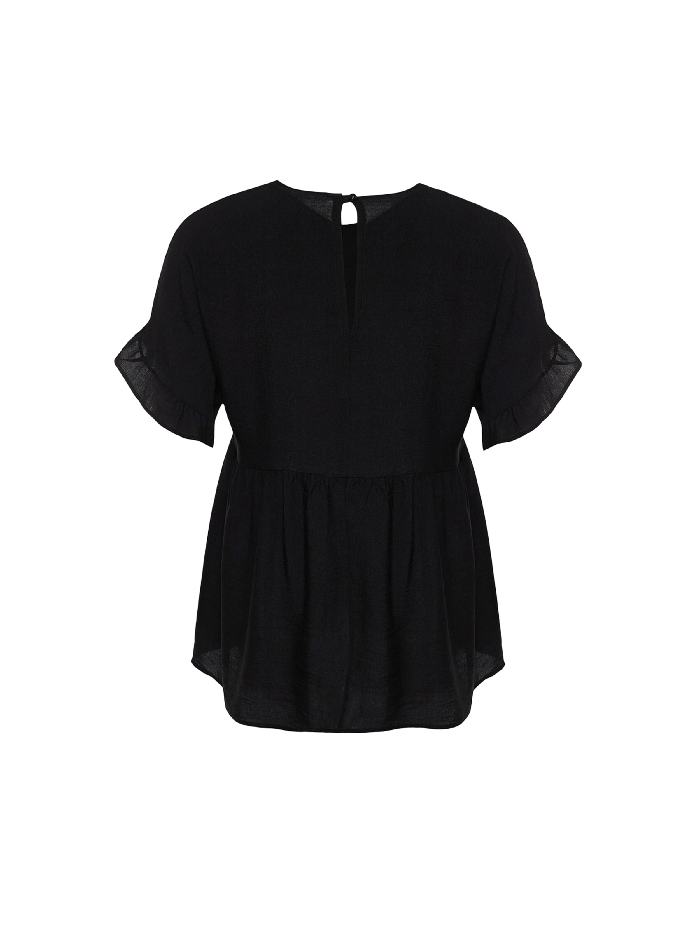 Trendyol Curve - Blusa en negro: frente
