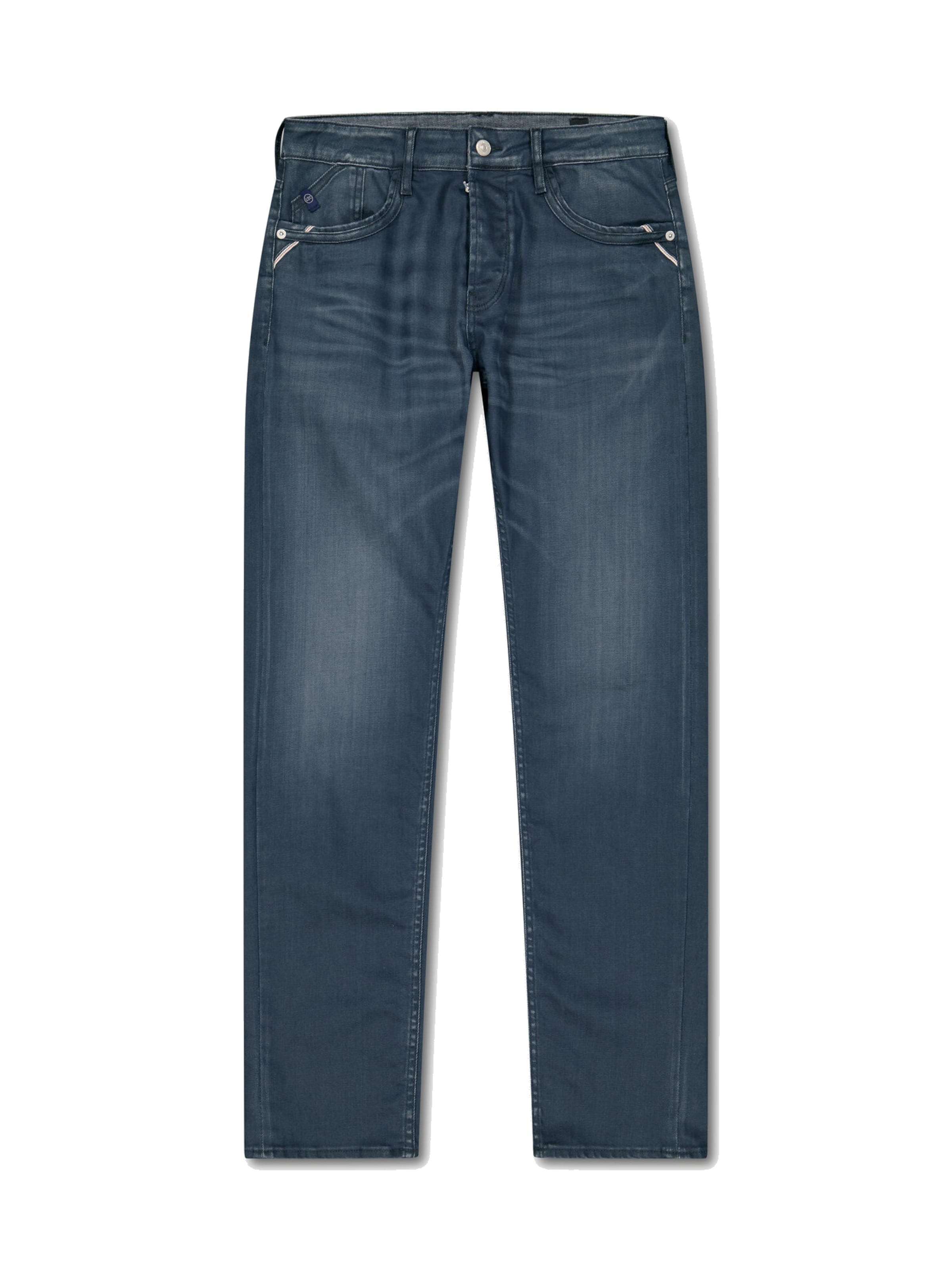 Le Temps Des Cerises Regular Jeans in Blauw: voorkant