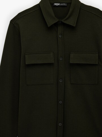 Koton Comfort fit Button Up Shirt in Green