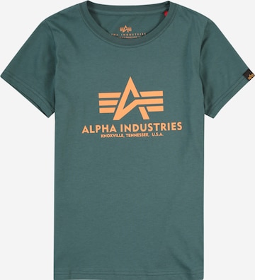 ALPHA INDUSTRIES T-Shirt in Grün: Vorderseite