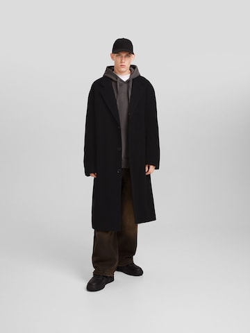 Bershka Between-Seasons Coat in Black