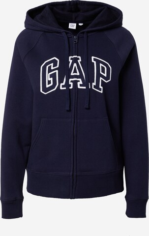 Veste de survêtement GAP en bleu : devant