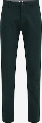 WE Fashion Slimfit Chino in Groen: voorkant